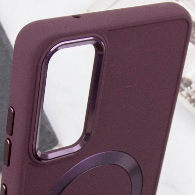 TPU чохол Bonbon Metal Style with MagSafe для Samsung Galaxy S21 FE Бордовий / Plum TPU чохол Bonbon Metal Style with MagSafe для Samsung Galaxy S21 FE Бордовий / Plum