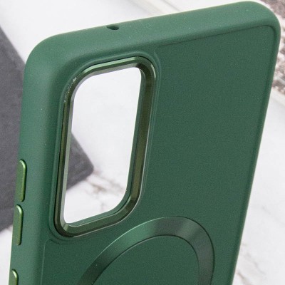TPU чохол Bonbon Metal Style with MagSafe для Samsung Galaxy S21 FE Зелений / Army Green TPU чохол Bonbon Metal Style with MagSafe для Samsung Galaxy S21 FE Зелений / Army Green