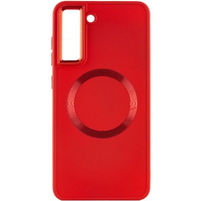 TPU чохол Bonbon Metal Style with MagSafe для Samsung Galaxy S22 Червоний / Red TPU чохол Bonbon Metal Style with MagSafe для Samsung Galaxy S22 Червоний / Red