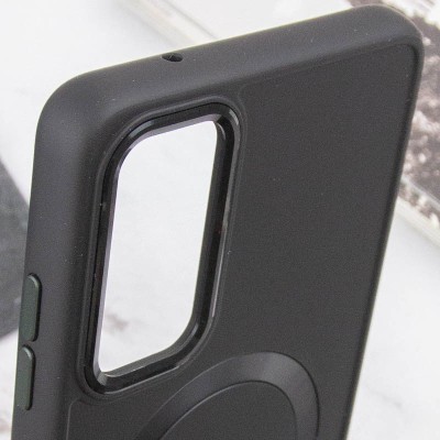 TPU чохол Bonbon Metal Style with MagSafe для Samsung Galaxy S23 Чорний / Black