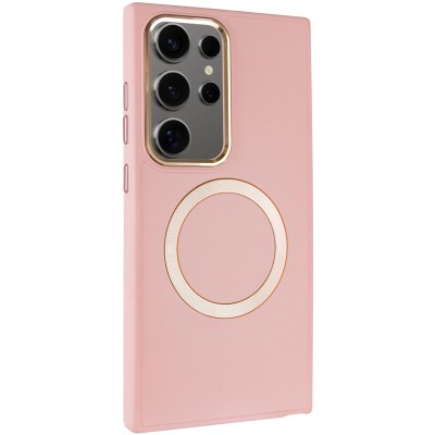 TPU чохол Bonbon Metal Style with MagSafe для Samsung Galaxy S24 Ultra Рожевий / Light Pink TPU чохол Bonbon Metal Style with MagSafe для Samsung Galaxy S24 Ultra Рожевий / Light Pink