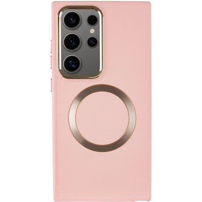 TPU чохол Bonbon Metal Style with MagSafe для Samsung Galaxy S24 Ultra Рожевий / Light Pink TPU чохол Bonbon Metal Style with MagSafe для Samsung Galaxy S24 Ultra Рожевий / Light Pink