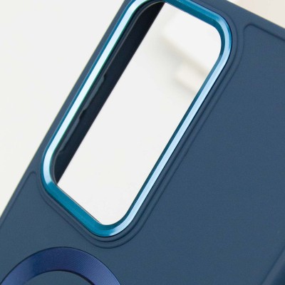 TPU чохол Bonbon Metal Style with MagSafe для Samsung Galaxy S24 Ultra Синій / Cosmos Blue TPU чохол Bonbon Metal Style with MagSafe для Samsung Galaxy S24 Ultra Синій / Cosmos Blue