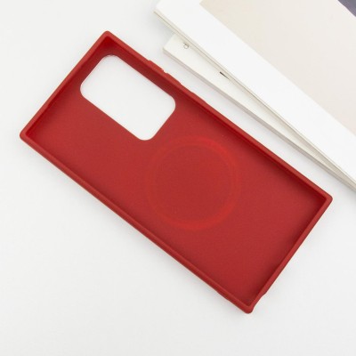 TPU чохол Bonbon Metal Style with MagSafe для Samsung Galaxy S24 Ultra Червоний / Red
