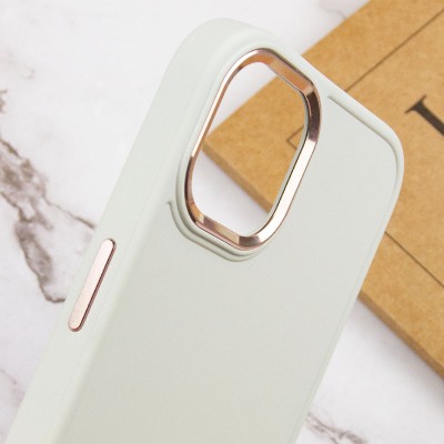 TPU чохол Bonbon Metal Style для Apple iPhone 12 Pro Max (6.7") Білий / White