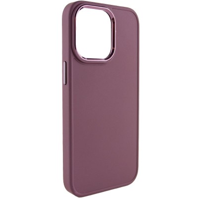 TPU чохол Bonbon Metal Style для Apple iPhone 13 Pro Max (6.7") Бордовий / Plum TPU чохол Bonbon Metal Style для Apple iPhone 13 Pro Max (6.7") Бордовий / Plum