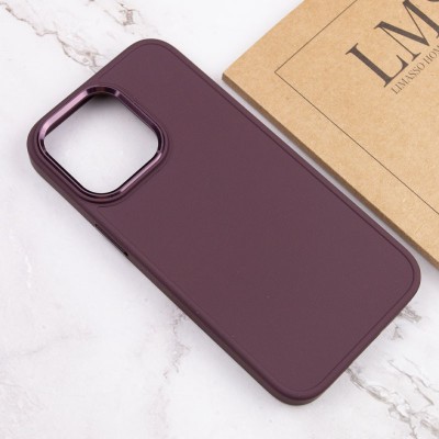 TPU чохол Bonbon Metal Style для Apple iPhone 13 Pro Max (6.7") Бордовий / Plum TPU чохол Bonbon Metal Style для Apple iPhone 13 Pro Max (6.7") Бордовий / Plum