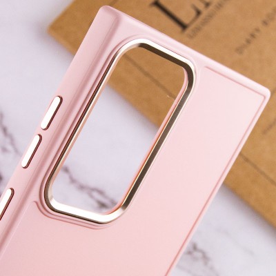 TPU чохол Bonbon Metal Style для Samsung Galaxy S23 Ultra Рожевий / Light pink TPU чохол Bonbon Metal Style для Samsung Galaxy S23 Ultra Рожевий / Light pink