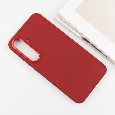 TPU чохол Bonbon Metal Style для Samsung Galaxy S23 Червоний / Red TPU чохол Bonbon Metal Style для Samsung Galaxy S23 Червоний / Red