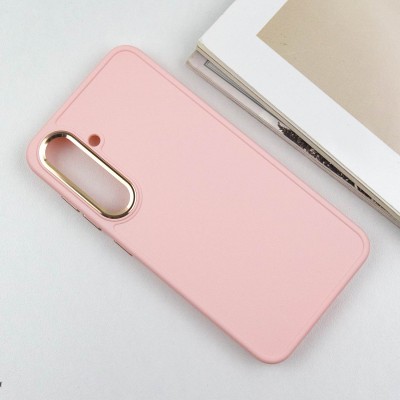TPU чохол Bonbon Metal Style для Samsung Galaxy S23+ Рожевий / Light pink