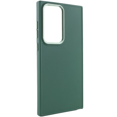 TPU чохол Bonbon Metal Style для Samsung Galaxy S24 Ultra Зелений / Army green TPU чохол Bonbon Metal Style для Samsung Galaxy S24 Ultra Зелений / Army green