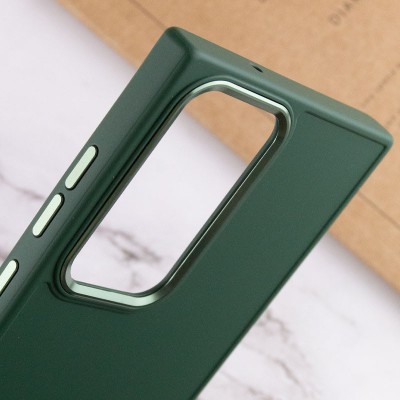 TPU чохол Bonbon Metal Style для Samsung Galaxy S24 Ultra Зелений / Army green TPU чохол Bonbon Metal Style для Samsung Galaxy S24 Ultra Зелений / Army green