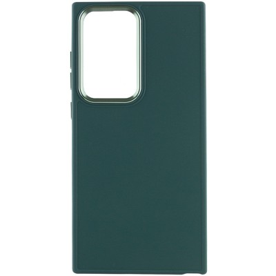 TPU чохол Bonbon Metal Style для Samsung Galaxy S24 Ultra Зелений / Pine green TPU чохол Bonbon Metal Style для Samsung Galaxy S24 Ultra Зелений / Pine green
