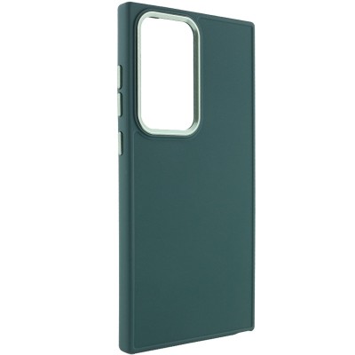 TPU чохол Bonbon Metal Style для Samsung Galaxy S24 Ultra Зелений / Pine green TPU чохол Bonbon Metal Style для Samsung Galaxy S24 Ultra Зелений / Pine green