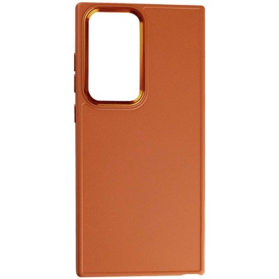TPU чохол Bonbon Metal Style для Samsung Galaxy S24 Ultra Помаранчевий / Papaya TPU чохол Bonbon Metal Style для Samsung Galaxy S24 Ultra Помаранчевий / Papaya