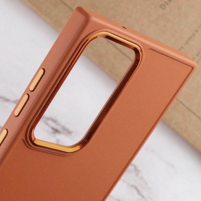 TPU чохол Bonbon Metal Style для Samsung Galaxy S24 Ultra Помаранчевий / Papaya TPU чохол Bonbon Metal Style для Samsung Galaxy S24 Ultra Помаранчевий / Papaya