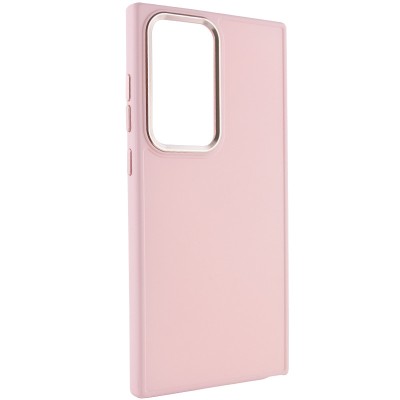 TPU чохол Bonbon Metal Style для Samsung Galaxy S24 Ultra Рожевий / Light pink
