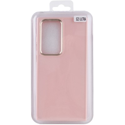 TPU чохол Bonbon Metal Style для Samsung Galaxy S24 Ultra Рожевий / Light pink