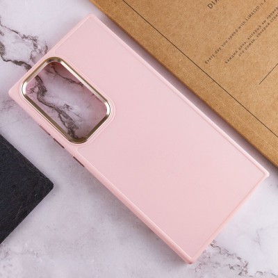TPU чохол Bonbon Metal Style для Samsung Galaxy S24 Ultra Рожевий / Light pink