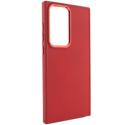 TPU чохол Bonbon Metal Style для Samsung Galaxy S24 Ultra Червоний / Red TPU чохол Bonbon Metal Style для Samsung Galaxy S24 Ultra Червоний / Red