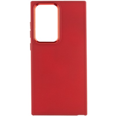 TPU чохол Bonbon Metal Style для Samsung Galaxy S24 Ultra Червоний / Red TPU чохол Bonbon Metal Style для Samsung Galaxy S24 Ultra Червоний / Red