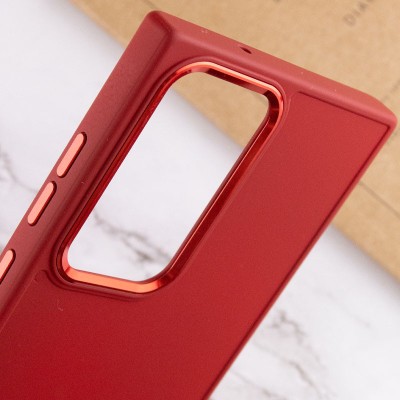 TPU чохол Bonbon Metal Style для Samsung Galaxy S24 Ultra Червоний / Red TPU чохол Bonbon Metal Style для Samsung Galaxy S24 Ultra Червоний / Red