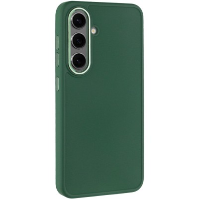 TPU чохол Bonbon Metal Style для Samsung Galaxy S24 Зелений / Army green TPU чохол Bonbon Metal Style для Samsung Galaxy S24 Зелений / Army green