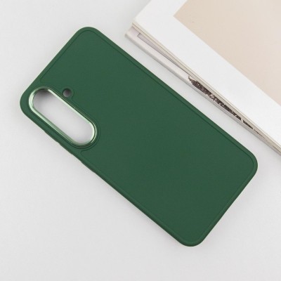 TPU чохол Bonbon Metal Style для Samsung Galaxy S24 Зелений / Army green TPU чохол Bonbon Metal Style для Samsung Galaxy S24 Зелений / Army green