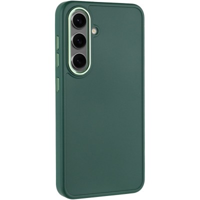 TPU чохол Bonbon Metal Style для Samsung Galaxy S24 Зелений / Pine green TPU чохол Bonbon Metal Style для Samsung Galaxy S24 Зелений / Pine green