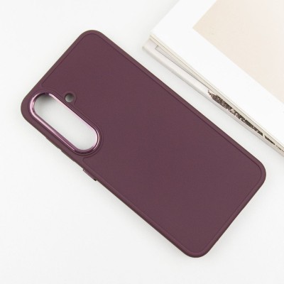 TPU чохол Bonbon Metal Style для Samsung Galaxy S24+ Бордовий / Plum TPU чохол Bonbon Metal Style для Samsung Galaxy S24+ Бордовий / Plum