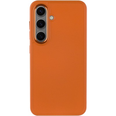 TPU чохол Bonbon Metal Style для Samsung Galaxy S24+ Помаранчевий / Papaya