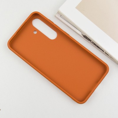 TPU чохол Bonbon Metal Style для Samsung Galaxy S24+ Помаранчевий / Papaya