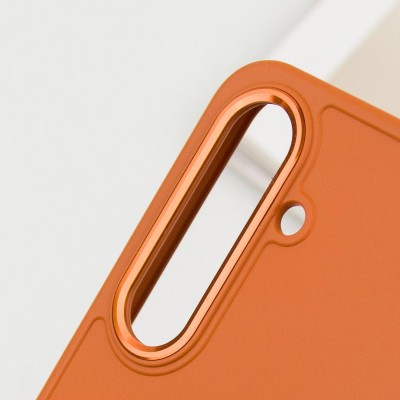 TPU чохол Bonbon Metal Style для Samsung Galaxy S24+ Помаранчевий / Papaya