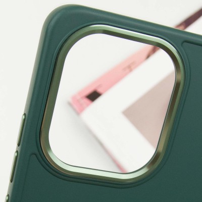 TPU чохол Bonbon Metal Style для Xiaomi Redmi Note 13 4G Зелений / Army green TPU чохол Bonbon Metal Style для Xiaomi Redmi Note 13 4G Зелений / Army green