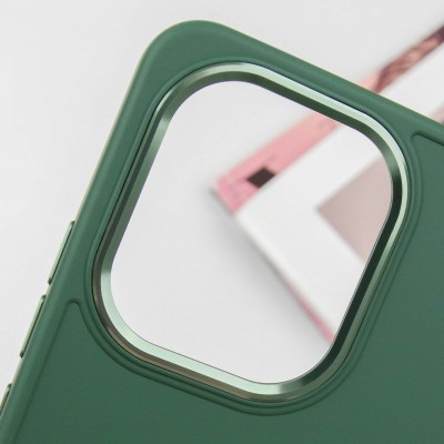 TPU чохол Bonbon Metal Style для Xiaomi Redmi Note 13 4G Зелений / Pine green