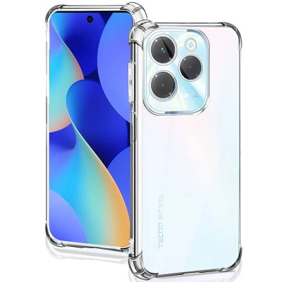 TPU чохол GETMAN Ease logo посилені кути Full Camera для Infinix Hot 40 Безбарвний (прозорий)
