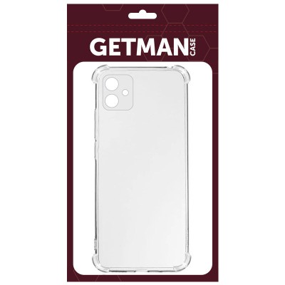 TPU чохол GETMAN Ease logo посилені кути Full Camera для Samsung Galaxy A06 Безбарвний (прозорий)