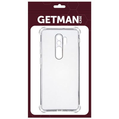 TPU чохол GETMAN Ease logo посилені кути Full Camera для Xiaomi Redmi 9 Безбарвний (прозорий)