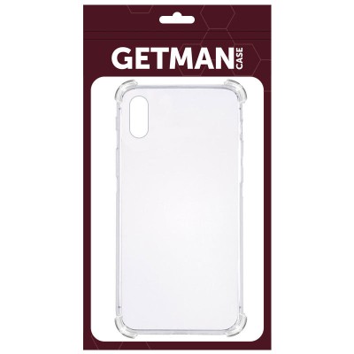 TPU чохол GETMAN Ease logo посилені кути для Apple iPhone XR (6.1") Безбарвний (прозорий) TPU чохол GETMAN Ease logo посилені кути для Apple iPhone XR (6.1") Безбарвний (прозорий)