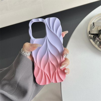 TPU чохол Leaf для Apple iPhone 14 Pro Max (6.7") Lilac / Pink TPU чохол Leaf для Apple iPhone 14 Pro Max (6.7") Lilac / Pink