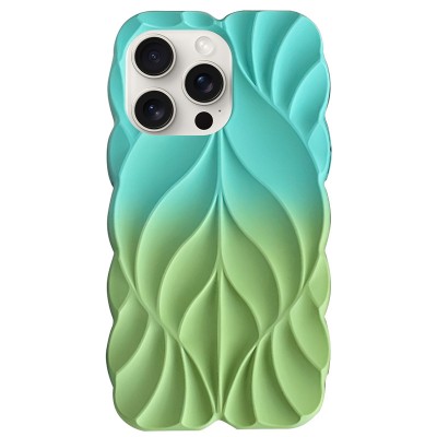 TPU чохол Leaf для Apple iPhone 16 Pro (6.3") Marine Green / Mint TPU чохол Leaf для Apple iPhone 16 Pro (6.3") Marine Green / Mint