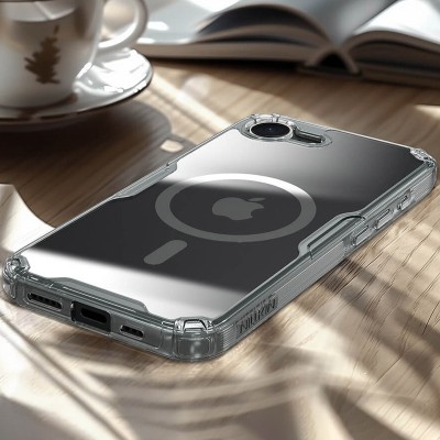 TPU чохол Nillkin Nature Pro Magnetic для Apple iPhone 16e (6.1") Безбарвний (прозорий) TPU чохол Nillkin Nature Pro Magnetic для Apple iPhone 16e (6.1") Безбарвний (прозорий)