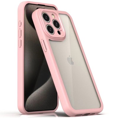 TPU чохол Transparent + Colour 1,5mm для Apple iPhone 13 Pro (6.1") Pink TPU чохол Transparent + Colour 1,5mm для Apple iPhone 13 Pro (6.1") Pink