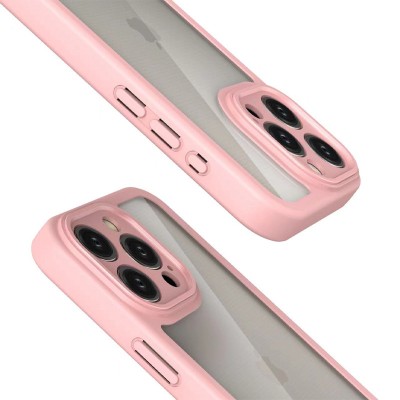TPU чохол Transparent + Colour 1,5mm для Apple iPhone 13 Pro (6.1") Pink TPU чохол Transparent + Colour 1,5mm для Apple iPhone 13 Pro (6.1") Pink