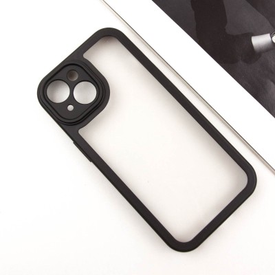 TPU чохол Transparent + Colour 1,5mm для Apple iPhone 14 (6.1") Black TPU чохол Transparent + Colour 1,5mm для Apple iPhone 14 (6.1") Black