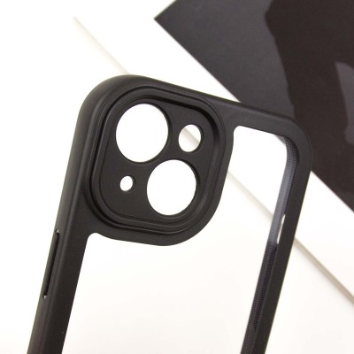 TPU чохол Transparent + Colour 1,5mm для Apple iPhone 14 (6.1") Black TPU чохол Transparent + Colour 1,5mm для Apple iPhone 14 (6.1") Black