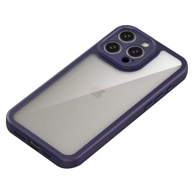 TPU чохол Transparent + Colour 1,5mm для Apple iPhone 14 Pro (6.1") Purple TPU чохол Transparent + Colour 1,5mm для Apple iPhone 14 Pro (6.1") Purple