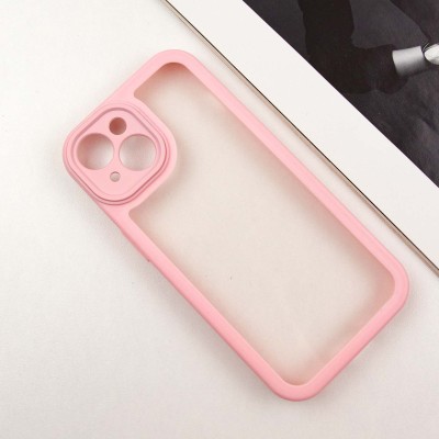 TPU чохол Transparent + Colour 1,5mm для Apple iPhone 15 (6.1") Pink TPU чохол Transparent + Colour 1,5mm для Apple iPhone 15 (6.1") Pink