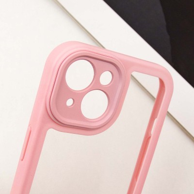 TPU чохол Transparent + Colour 1,5mm для Apple iPhone 15 (6.1") Pink TPU чохол Transparent + Colour 1,5mm для Apple iPhone 15 (6.1") Pink