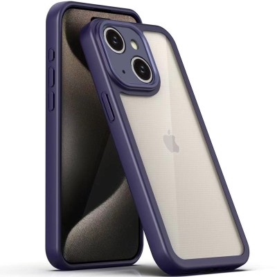 TPU чохол Transparent + Colour 1,5mm для Apple iPhone 15 (6.1") Purple TPU чохол Transparent + Colour 1,5mm для Apple iPhone 15 (6.1") Purple